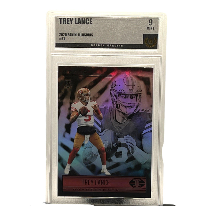 Trey Lance 2021 Panini Illusions Football #61 RC Golden 9 Mint San Francisco 49ers - Collectible Craze America