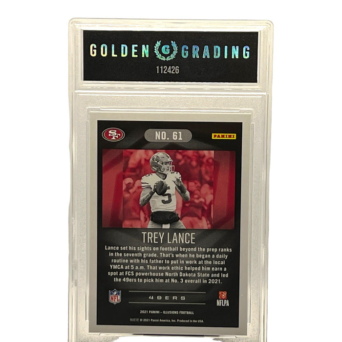 Trey Lance 2021 Panini Illusions Football #61 RC Golden 9 Mint San Francisco 49ers - Collectible Craze America