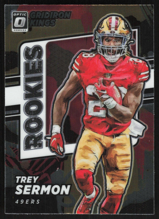 Trey Sermon 2021 Donruss Optic Rookie Gridiron Kings # RGK-15 RC San Francisco 49ers - Collectible Craze America