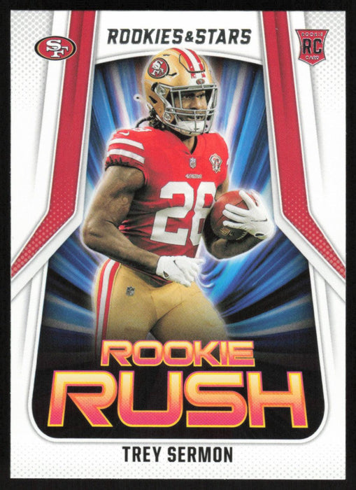 Trey Sermon 2021 Panini Rookie & Stars # RR-16 RC Rookie Rush San Francisco 49ers - Collectible Craze America