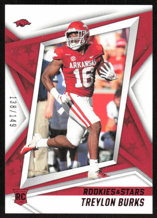 Treylon Burks 2022 Panini Chronicles Rookies & Stars Draft # 15 RC 138/149 Arkansas Razorbacks - Collectible Craze America