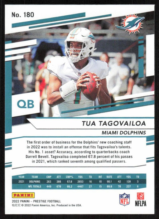Tua Tagovailoa 2022 Panini Prestige # 180 Miami Dolphins - Collectible Craze America