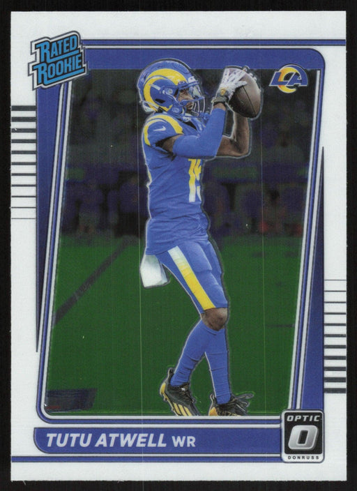 Tutu Atwell 2021 Donruss Optic Rated Rooke # 220 RC Los Angeles Rams Base - Collectible Craze America