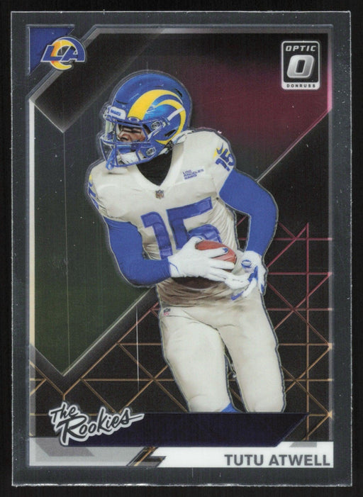 Tutu Atwell 2021 Donruss Optic The Rookies # TR-14 RC Los Angeles Rams - Collectible Craze America