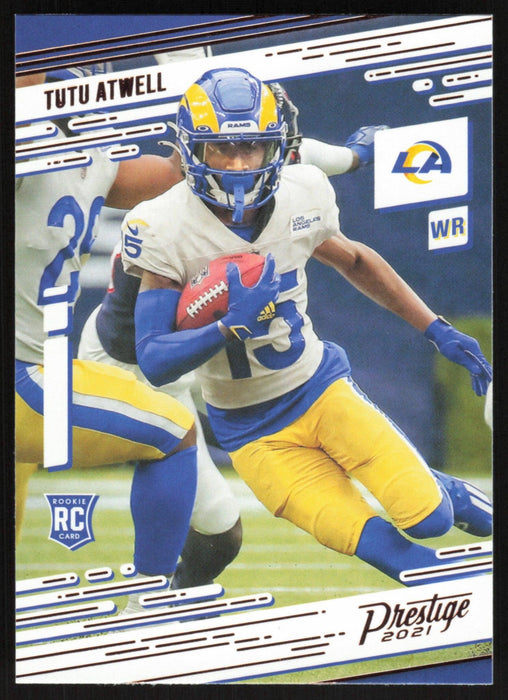 Tutu Atwell 2021 Panini Chronicles Prestige # 222 RC Los Angeles Rams - Collectible Craze America