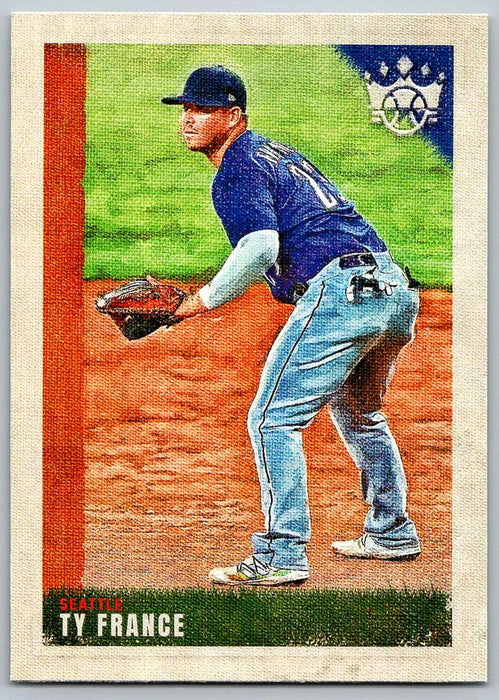 Ty France 2022 Panini Diamond Kings # 121 Short Print Seattle Mariners - Collectible Craze America