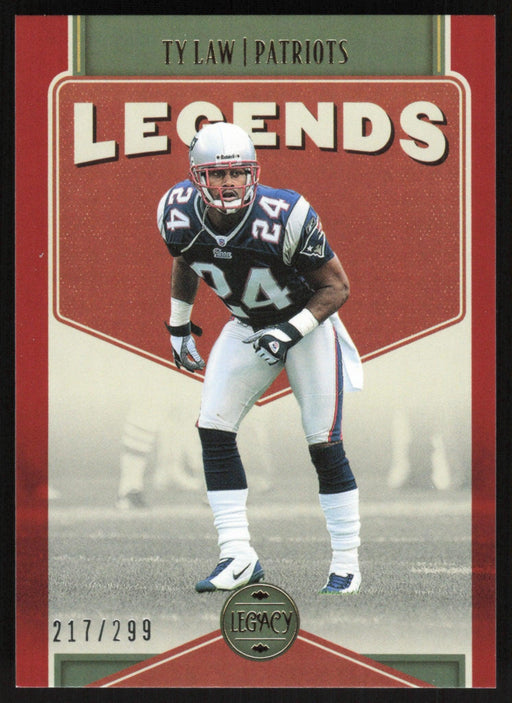 Ty Law 2022 Panini Legacy Legends # 120 Red 217/299 New England Patriots - Collectible Craze America