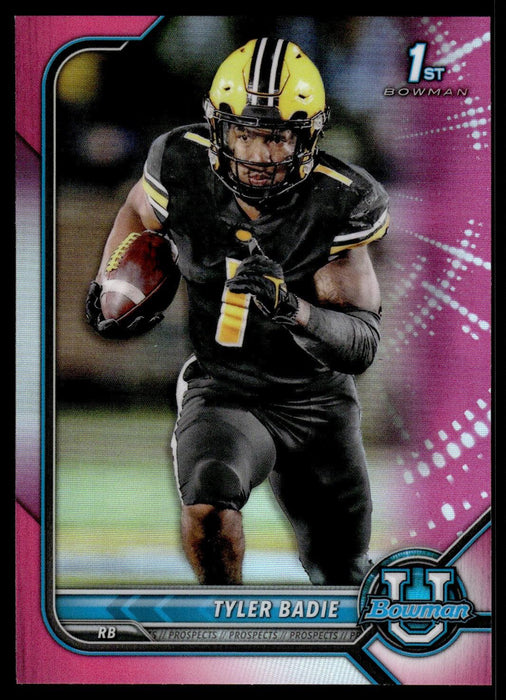 Tyler Badie 2021 Bowman University Football # 80 1st Pink Refractor Missouri Tigers - Collectible Craze America