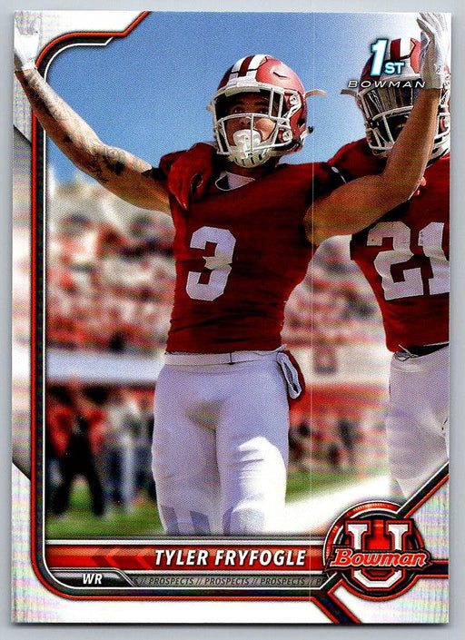 Tyler Fryfogle 2021 Bowman University Football # 22 Indiana Hoosiers 1st Bowman - Collectible Craze America