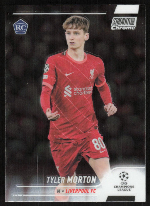 Tyler Morton 2021 Topps Stadium Club Chrome UEFA Champions League # 92 RC Liverpool FC Base - Collectible Craze America