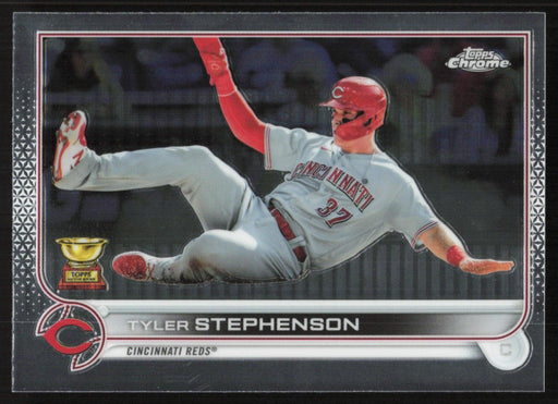 Tyler Stephenson 2022 Topps Chrome Baseball # 63 Cincinnati Reds Base - Collectible Craze America