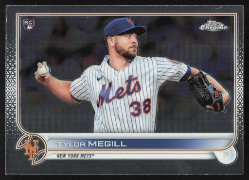 Tylor Megill 2022 Topps Chrome Baseball # 212 RC New York Mets Base - Collectible Craze America