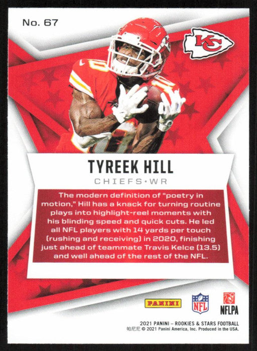 Tyreek Hill 2021 Panini Rookies & Stars # 67 Kansas City Chiefs Base - Collectible Craze America