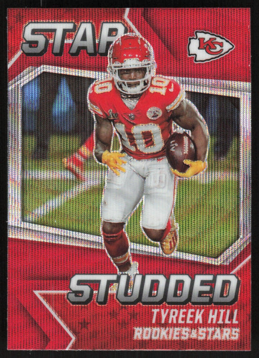 Tyreek Hill 2021 Panini Rookies & Stars # SS-6 Star Studded Red Wave Kansas City Chiefs - Collectible Craze America