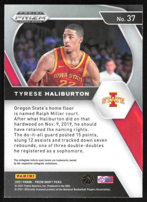 Tyrese Haliburton 2021 Panini Prizm Draft Picks # 37 Iowa State Cyclones - Collectible Craze America