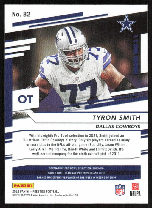 Tyron Smith 2022 Panini Prestige # 82 Dallas Cowboys - Collectible Craze America