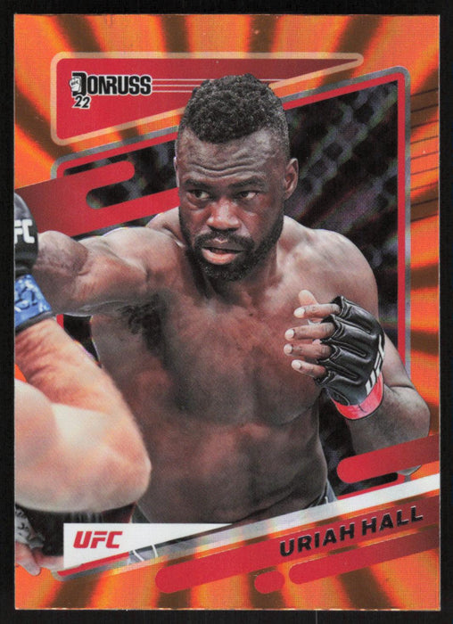 Uriah Hall 2022 Panini Donruss UFC # 20 Holo Orange Laser Middleweight - Collectible Craze America