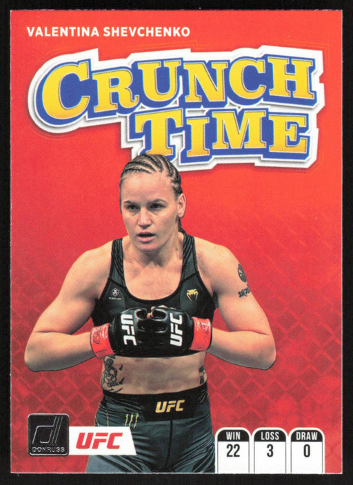 Valentina Shevchenko 2022 Panini Donruss UFC Crunch Time # 4 Flyweight - Collectible Craze America