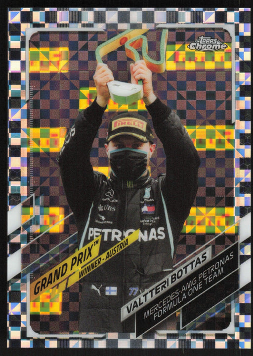 Valtteri Bottas 2021 Topps Chrome Formula 1 # 138 Checker Flag - Collectible Craze America