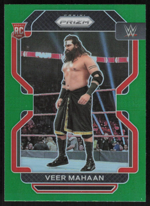 Veer Mahaan 2022 Panini Prizm WWE # 131 RC Green Prizm Raw - Collectible Craze America