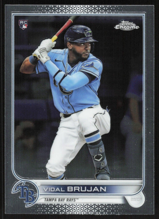 Vidal Brujan 2022 Topps Chrome Baseball # 134 RC Tampa Bay Rays Base - Collectible Craze America