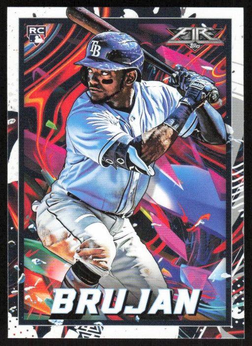 Vidal Brujan 2022 Topps Fire Baseball # 161 RC Tampa Bay Rays Base - Collectible Craze America