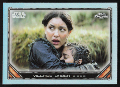 Village Under Siege 2022 Topps Chrome Star Wars Mandalorian # S1-20 Refractor - Collectible Craze America