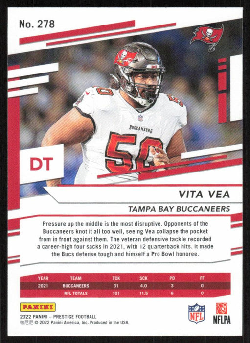 Vita Vea 2022 Panini Prestige # 278 Tampa Bay Buccaneers - Collectible Craze America