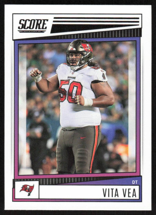 Vita Vea 2022 Panini Score Football # 70 Base Tampa Bay Buccaneers - Collectible Craze America