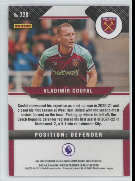 Vladimir Coufal 2021 Panini Prizm Premier League Soccer # 228 - Collectible Craze America