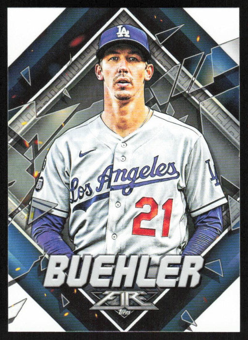 Walker Buehler 2022 Topps Fire Baseball # 29 Los Angeles Dodgers Base - Collectible Craze America