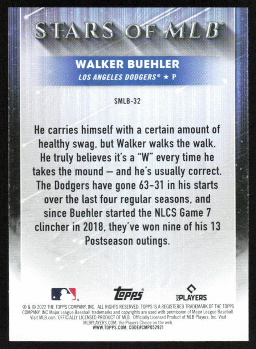 Walker Buehler 2022 Topps Series 2 # SMLB-32 Stars of MLB Los Angeles Dodgers - Collectible Craze America