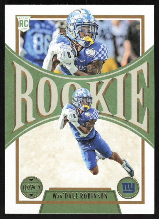 Wan'Dale Robinson 2022 Panini Legacy Rookie # 196 RC New York Giants Base - Collectible Craze America