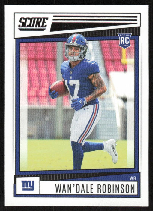 Wan'Dale Robinson 2022 Panini Score Football # 384 RC Base New York Giants - Collectible Craze America