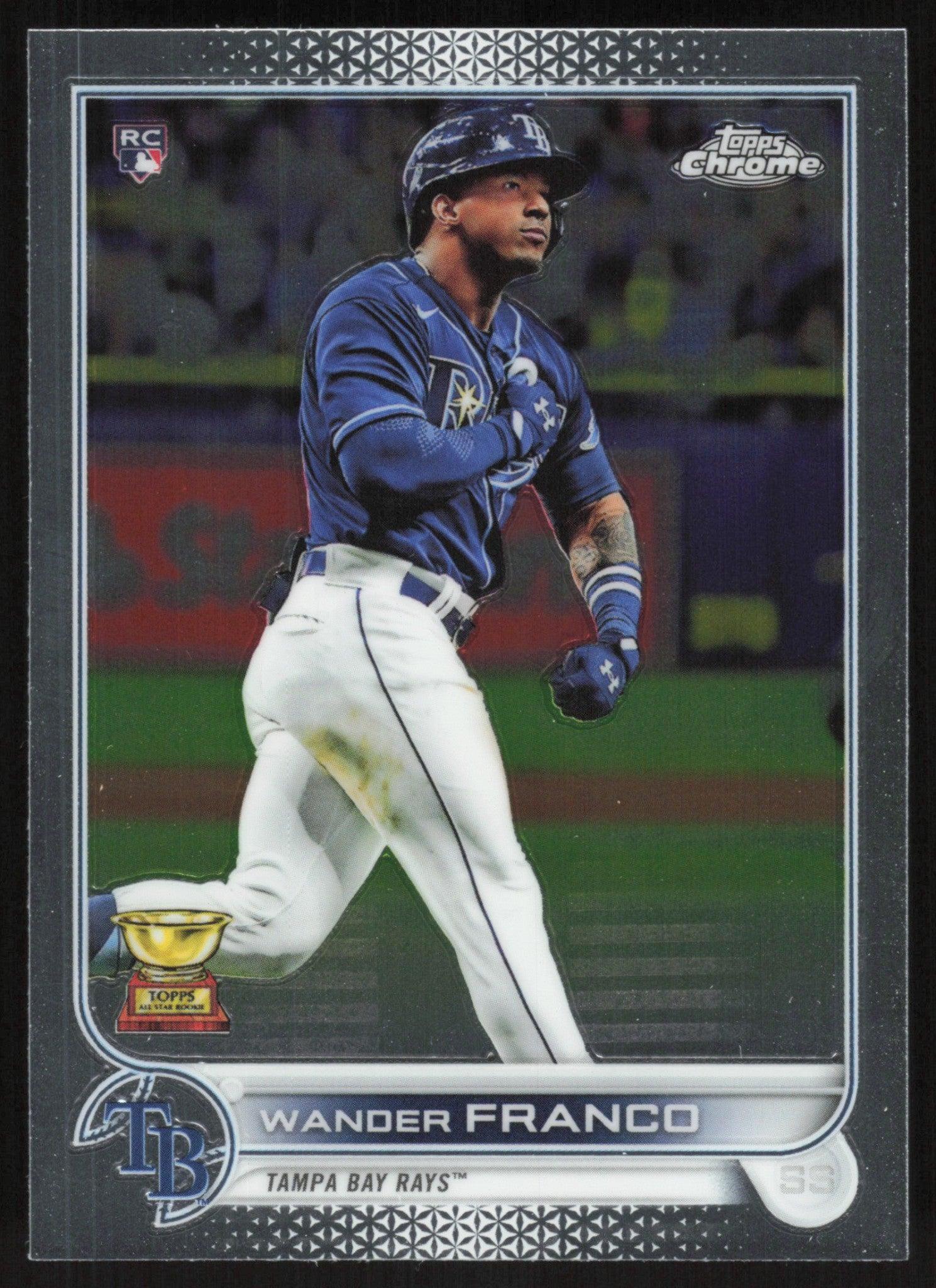 Wander Franco 2022 Topps Chrome Baseball # 35 RC Tampa Bay Rays