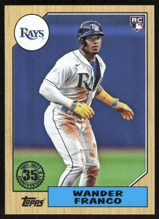 Wander Franco 2022 Topps Update # 87TBU-48 1987 Topps RC Tampa Bay Rays - Collectible Craze America