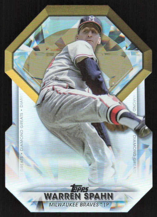 Warren Spahn 2022 Topps Update Diamond Greats # DGDC-63 Milwaukee Braves - Collectible Craze America