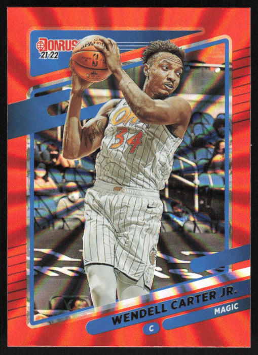 Wendell Carter Jr. 2021 Donruss # 144 Orange Holo Laser Orlando Magic - Collectible Craze America