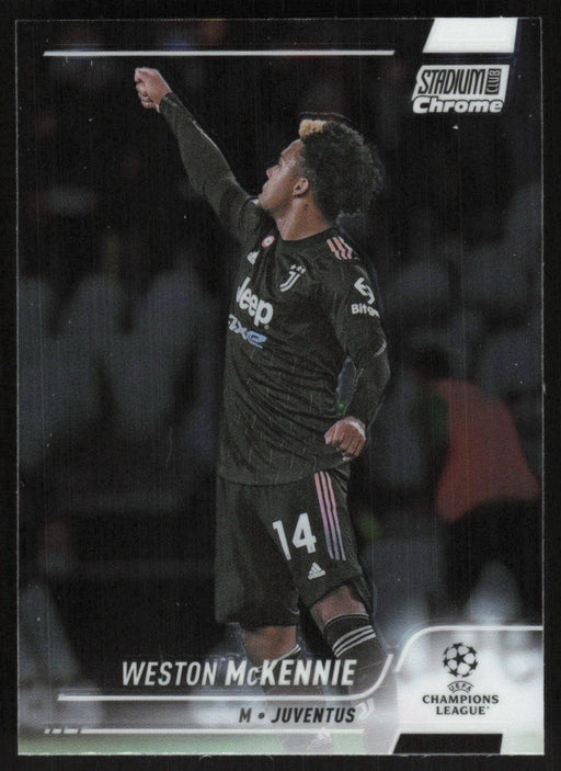 Weston McKennie 2021 Topps Stadium Club Chrome UEFA Champions League # 14 Juventus Base - Collectible Craze America