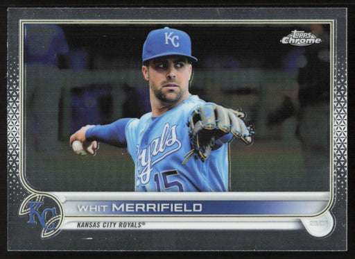 Whit Merrifield 2022 Topps Chrome Baseball # 154 Kansas City Royals Base - Collectible Craze America