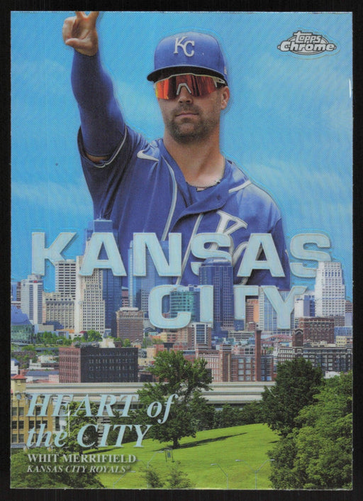 Whit Merrifield 2022 Topps Chrome # HOC-10 Heart of the City Kansas City Royals - Collectible Craze America