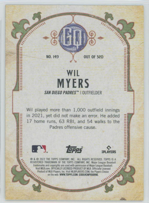 Wil Myers 2022 Topps Gypsy Queen # 149 San Diego Padres - Collectible Craze America