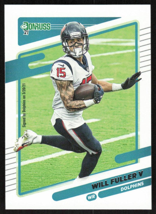 Will Fuller V 2021 Donruss Football # 167 Miami Dolphins Base - Collectible Craze America