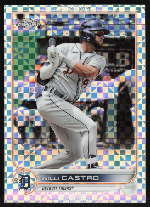 Willi Castro 2022 Topps Chrome # 173 X-Fractor Detroit Tigers - Collectible Craze America