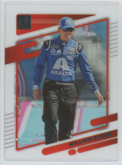 William Byron 2022 Panini Chronicles Racing Clearly Donruss # 4 - Collectible Craze America