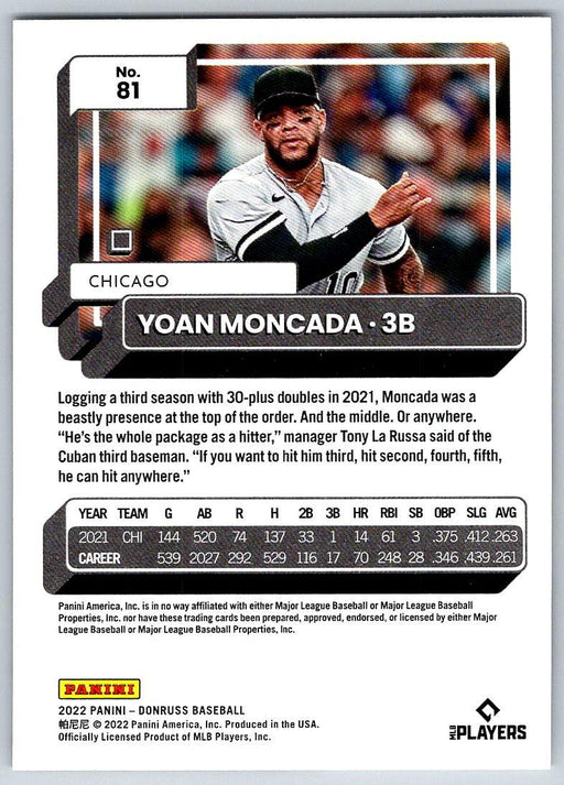 Sox Ink: Yoán Moncada (2022) 