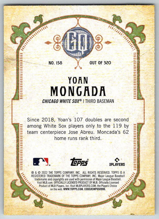 Yoan Moncada 2022 Topps Gypsy Queen # 158 Chicago White Sox - Collectible Craze America