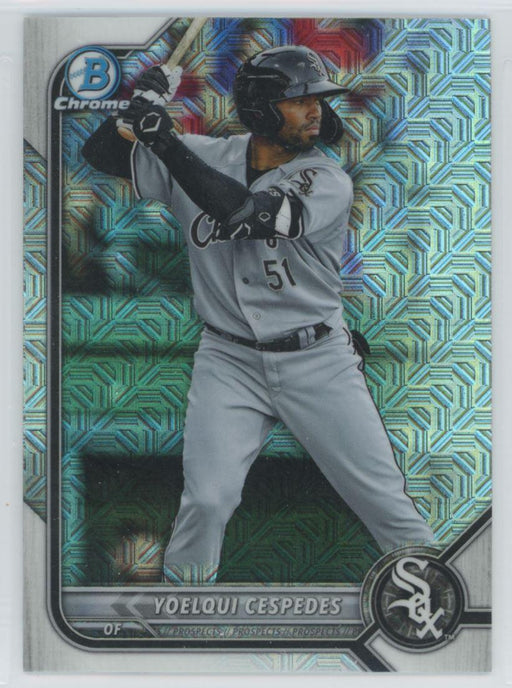 Yoelqui Cespedes 2022 Bowman Chrome Prospects # BCP-87 Mojo Refrctor Chicago White Sox - Collectible Craze America