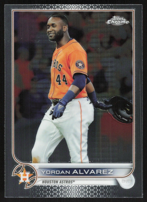 Yordan Alvarez 2022 Topps Chrome Baseball # 180 Houston Astros Base - Collectible Craze America