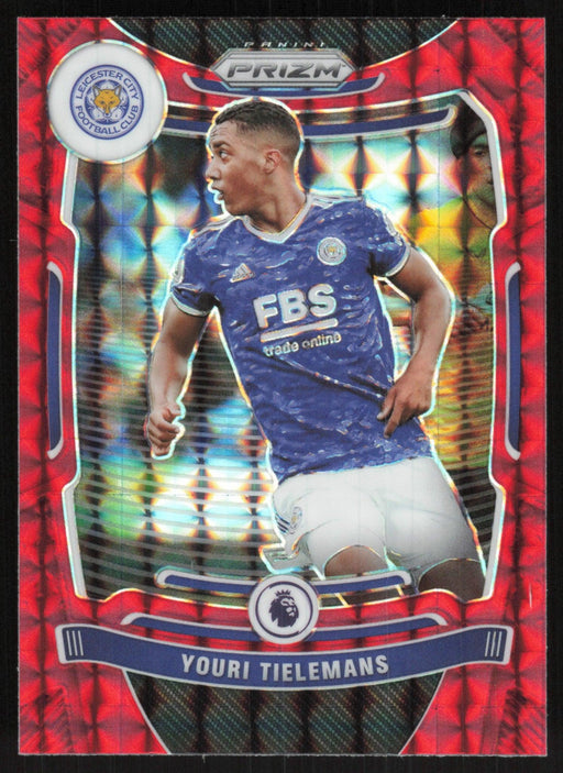 Youri Tielemans 2021 Panini Prizm Premier League # 23 Red Prizm Leicester City - Collectible Craze America